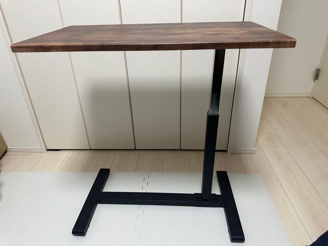 不二貿易 昇降式テーブル 幅70×奥行40×高さ55cm~75cmガス昇降