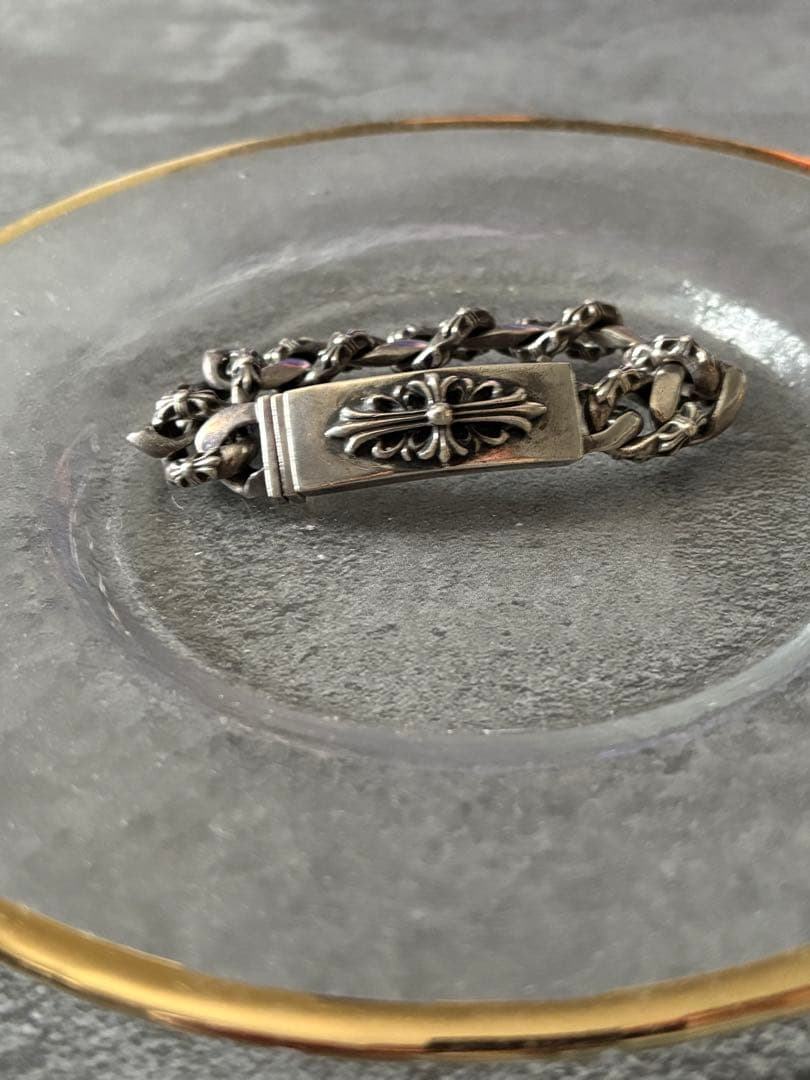 の*る様 Chrome Hearts 925 ファンシーブレスレット　IDブレス