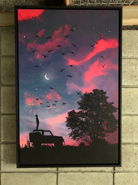 15％OFF ❗️ジープ　デザイン　アートペイント　キャンバス地