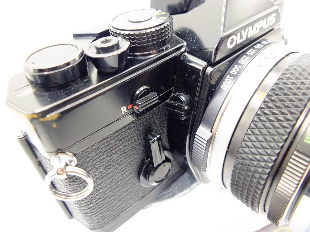 【実写確認整備品】オリンパスOM1ブラック／Gズイコー35mmf2.8フード付