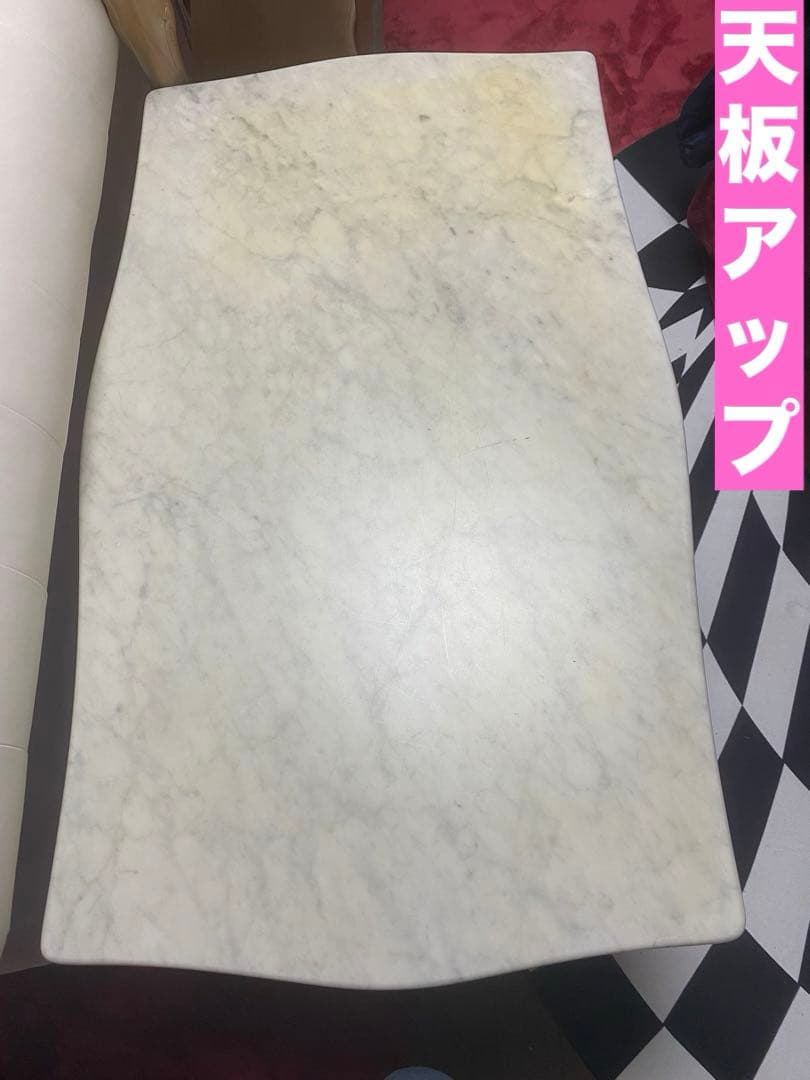 希少 ロココ♡ヴィンテージ♦️猫脚 彫刻 大理石天板 テーブル♦️フレンチ♦️引き取り