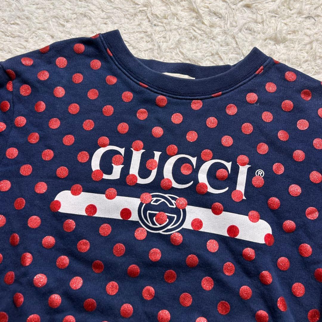 GUCCI ドット柄 ロゴドン サイズ8 トレーナー スウェット 130cm