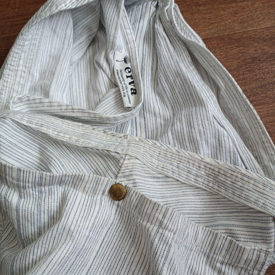 希少レア erva エルバ スリング ランストライプ 岡山デニム S