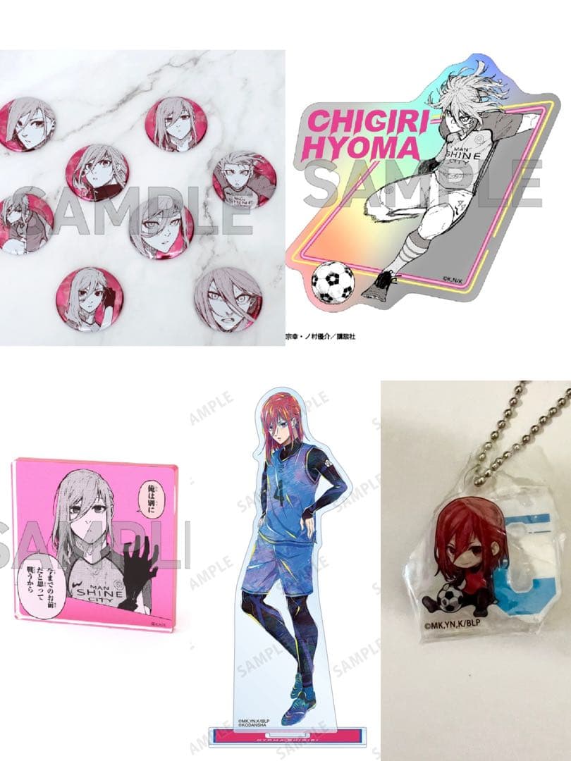 【ブルーロック】　千切豹馬　まとめ売り5点　限定　アクスタ　缶バッジ　缶バッチ