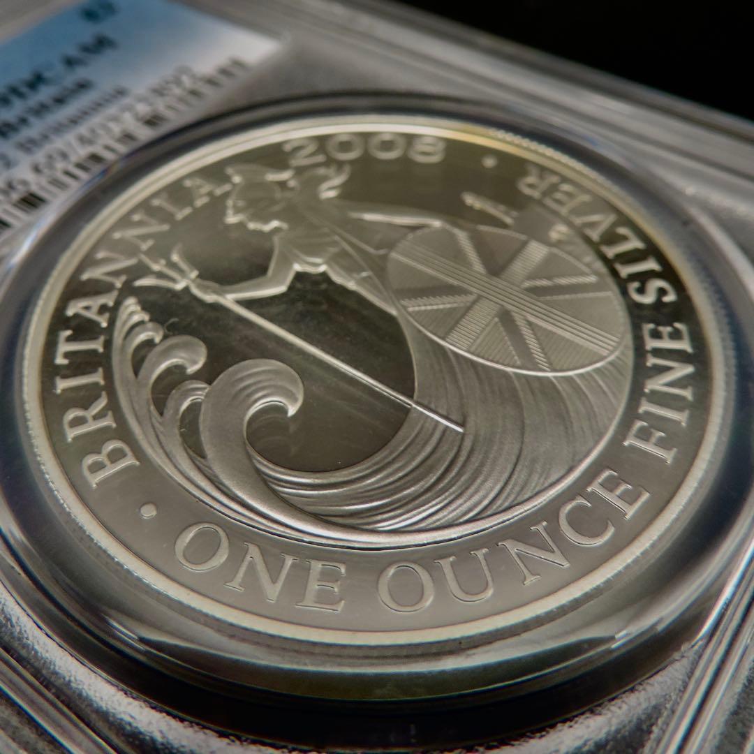 2008年 イギリス ブリタニア銀貨 PCGS PR69DCAM #94