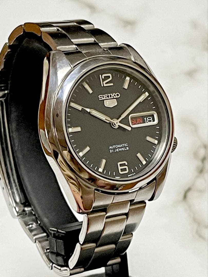 2015年10月製 セイコー5 オートマチック デイデイト　裏スケ　7S26