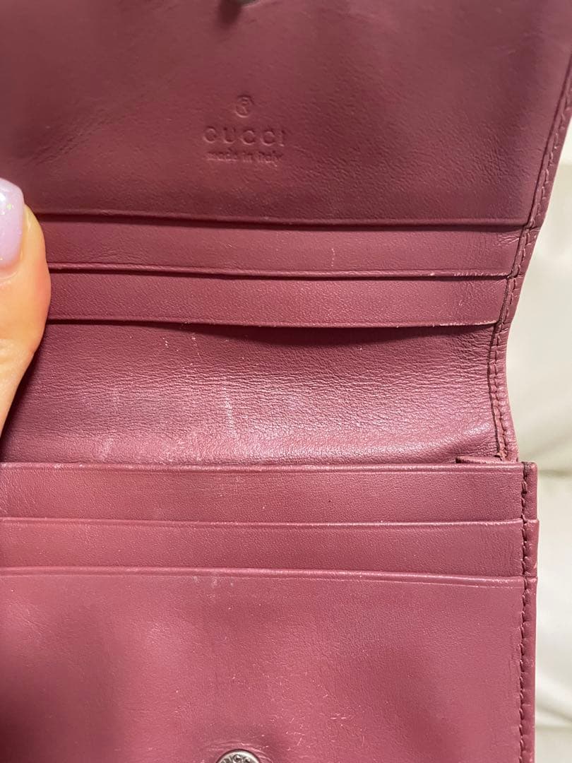 Gucci フラワープリント 二つ折り財布　即購入ok