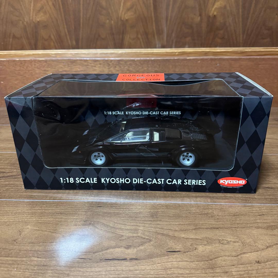 絶版未展示品 京商 1/18 ランボルギーニ カウンタックLP500ブラック