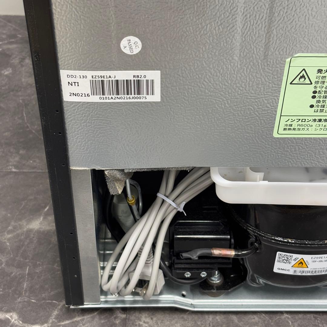 関東送料無料 設置対応 2022 ニトリ 2ドア 106L NTR-106BK