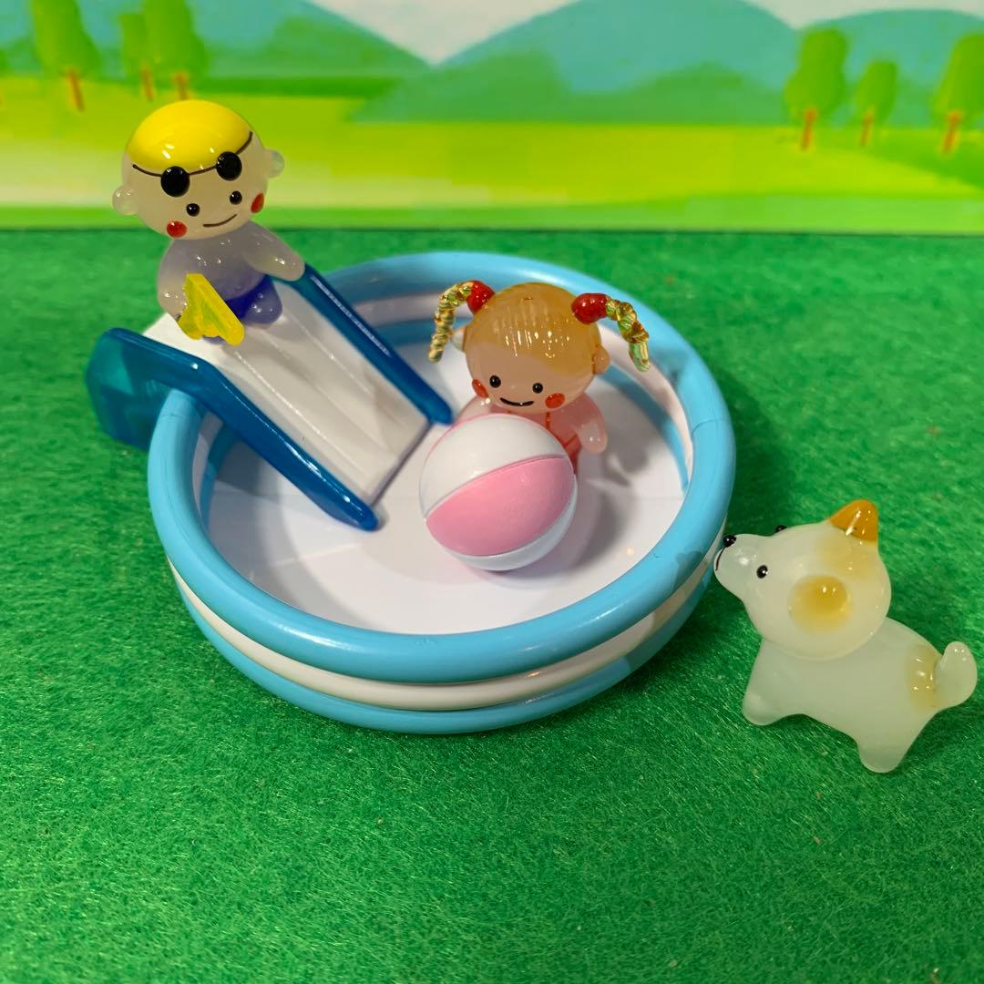 男の子と女の子プールセットB   ガラス細工