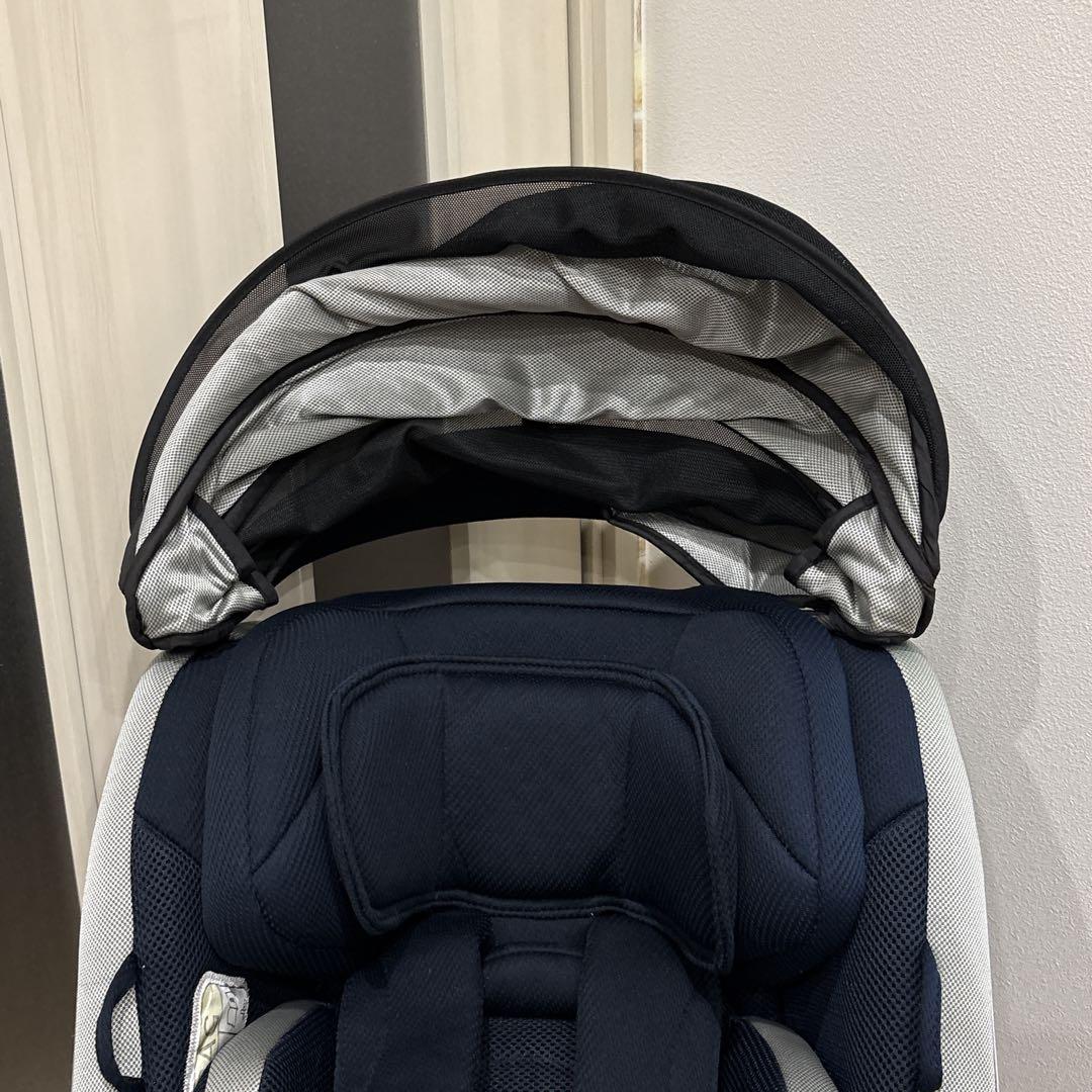 Aprica チャイルドシート　クルリラ　回転　リクライニング　美品級　ネイビー