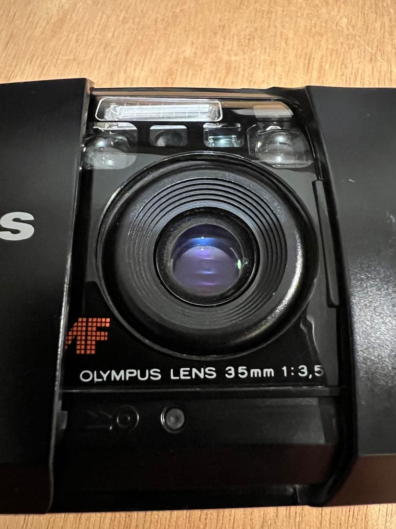 OLYMPUS μ (mju) コンパクトフィルムカメラ 電池付き 試写有り