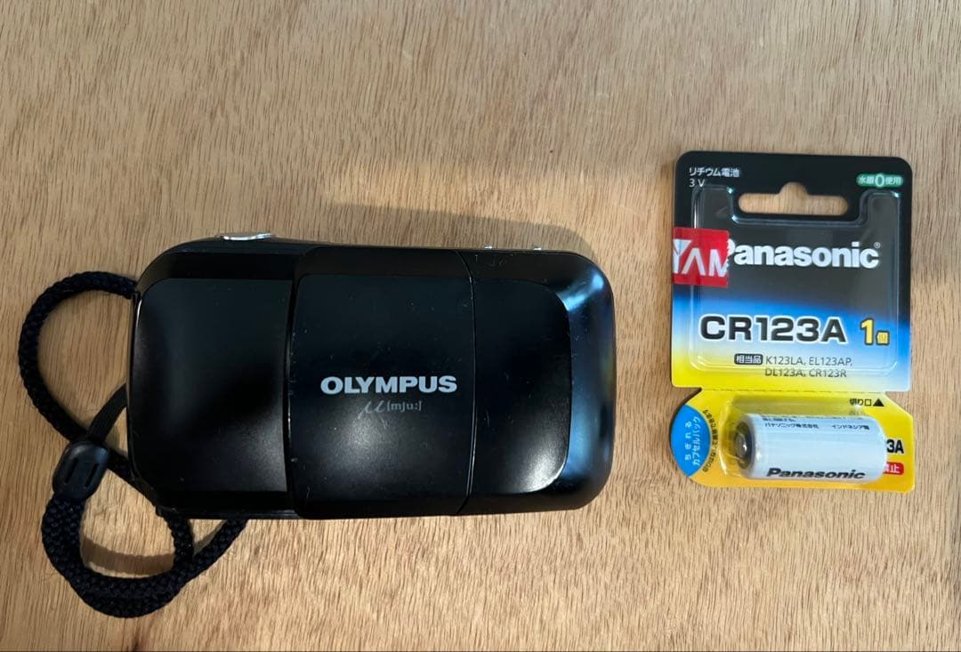 OLYMPUS μ (mju) コンパクトフィルムカメラ 電池付き 試写有り