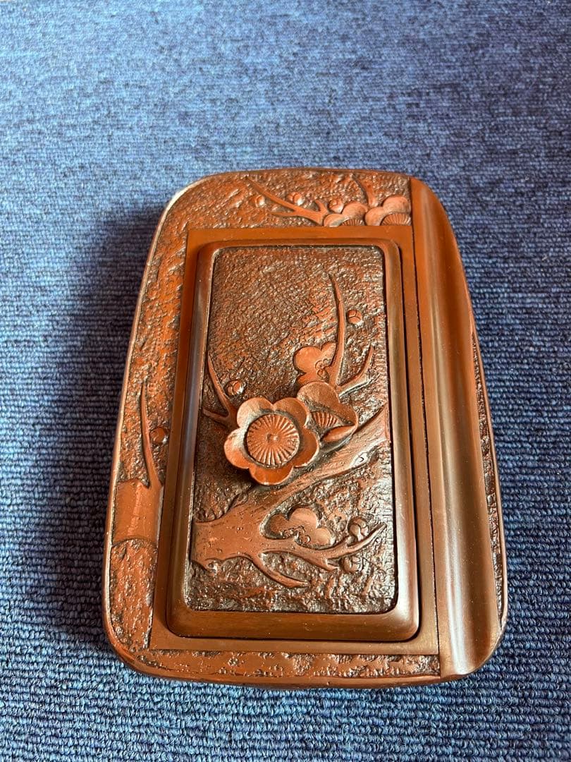 1334 書道 硯 赤間硯  龍泉堂　龍泉作　和硯 骨董 書道具