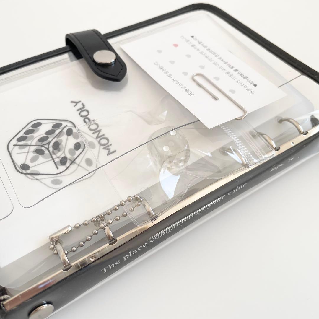 早い者勝ち　韓国　貯金　アクリルバインダー　カバー　リフィル　モノポリー　pvc