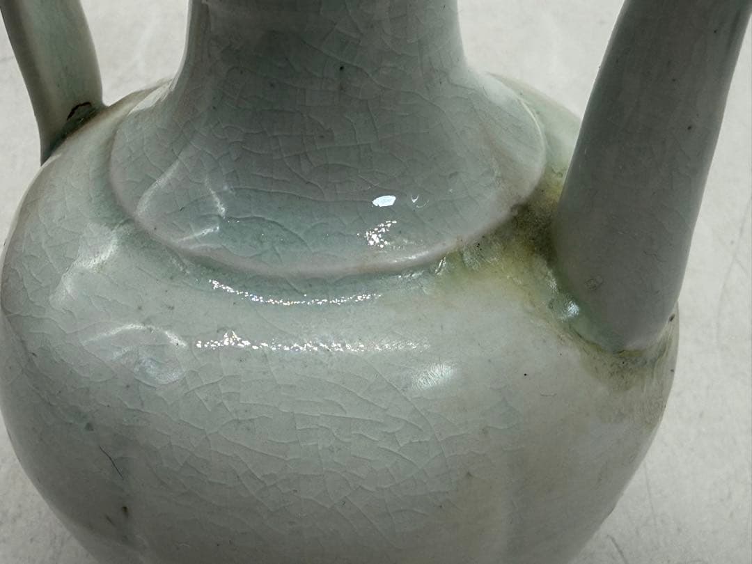 中国　宋時代　青白磁水注　木箱付　送料込み260125