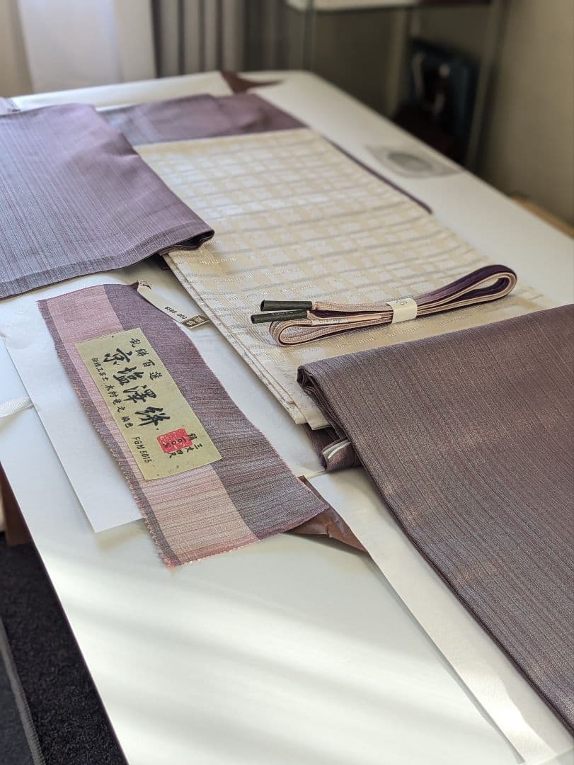 正絹単衣伝統工芸士塩沢高級紬