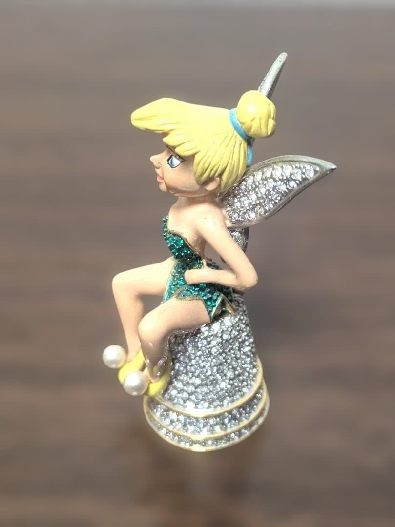 送込レア！アリバスブラザーズ限定品ティンカーベル人形スワロフスキー指ぬき