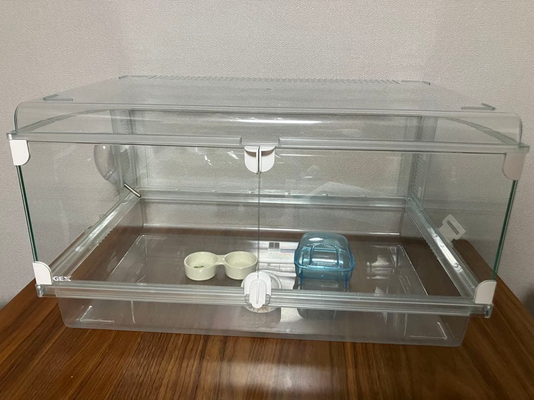 GEX 透明ガラス製小動物用ケージ　グラスハーモニー600 おまけ付き