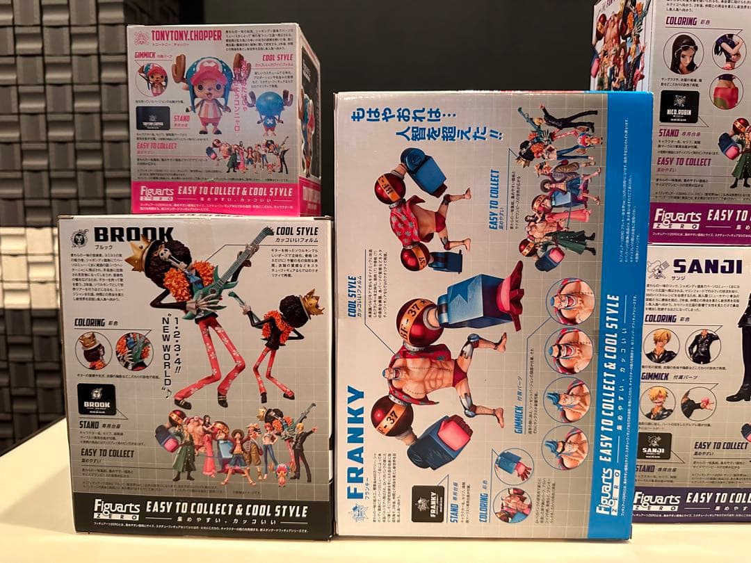 ワンピース Figuarts ZERO 麦わらの一味　セブンイレブン限定台座付き