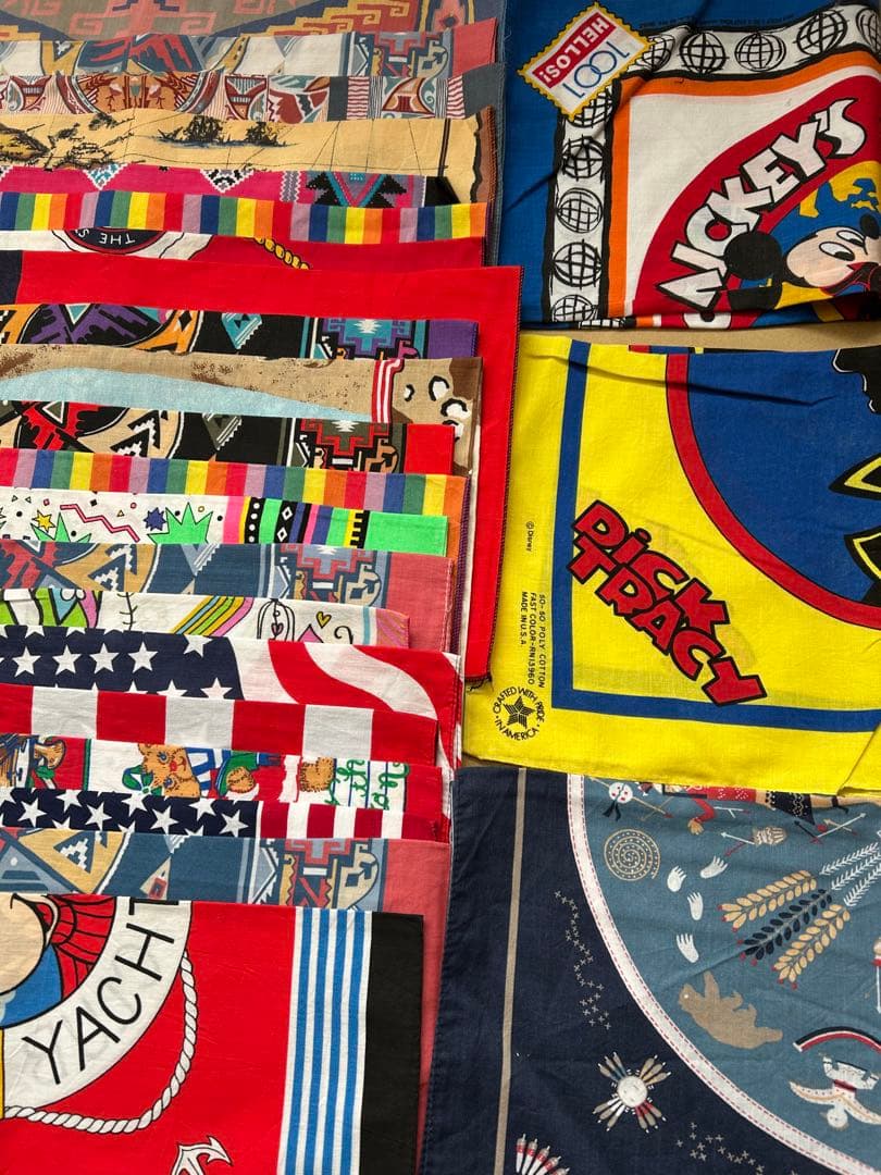 80s 90s アメリカ製バンダナ 80枚セット