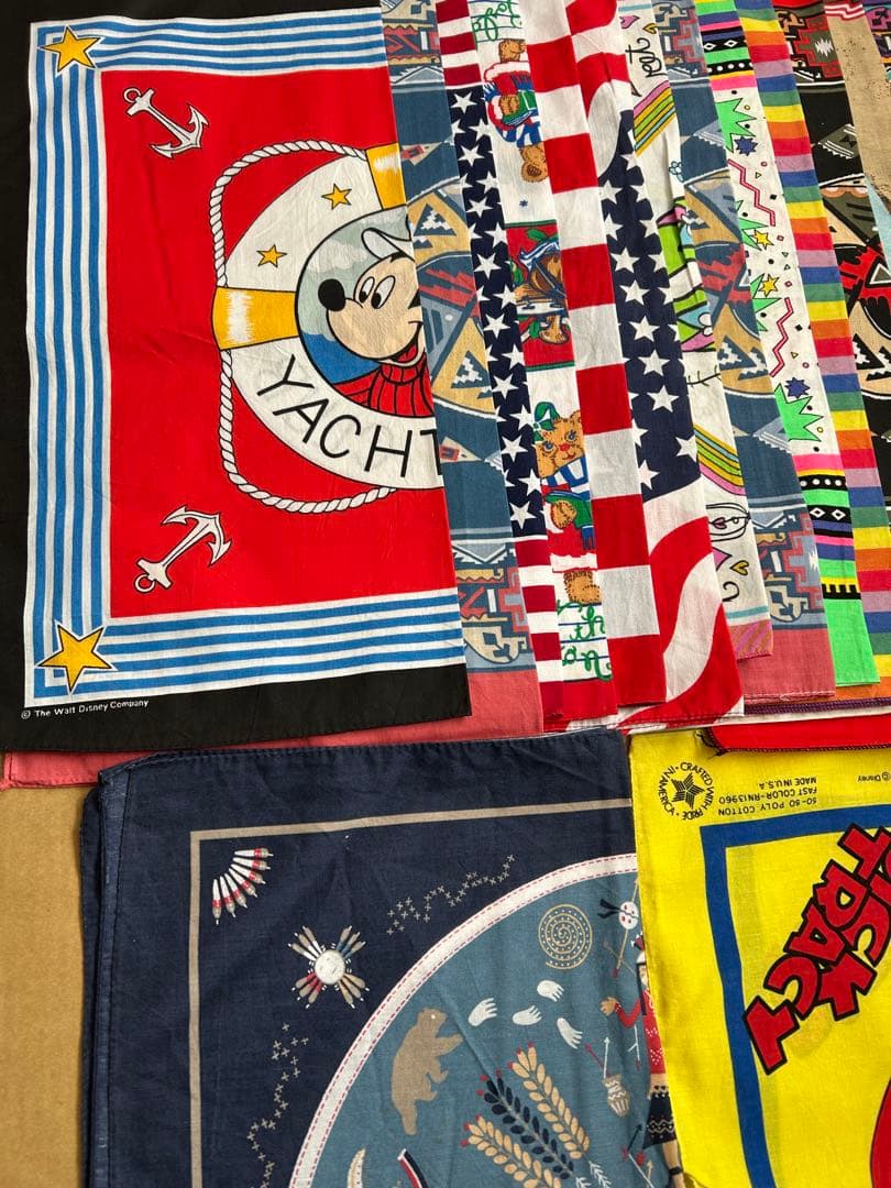 80s 90s アメリカ製バンダナ 80枚セット