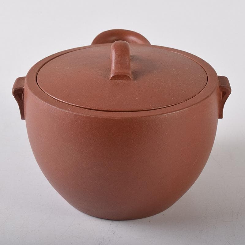 中国　中国宣興銘　紫砂　朱泥　宝瓶　急須　茶壷　V　R8282