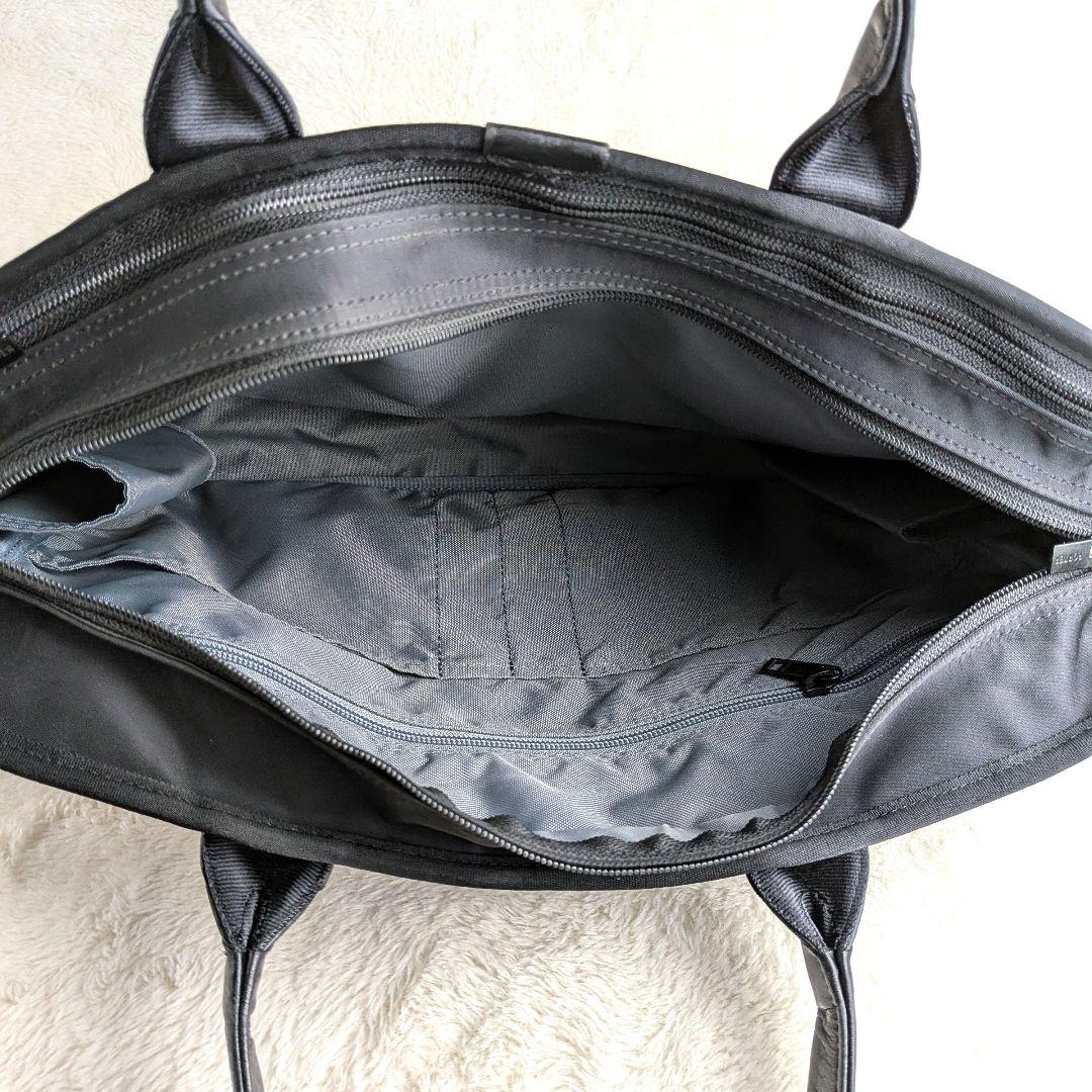 くるくりん　PORTER タイム ナイロン レザー ビジネスバッグ 黒