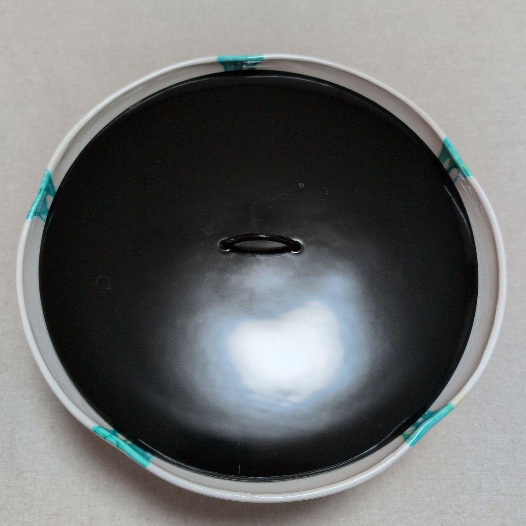 茶道具　平水指　雪華　佐々木昭楽造　黒色真塗蓋　共布共箱　外箱