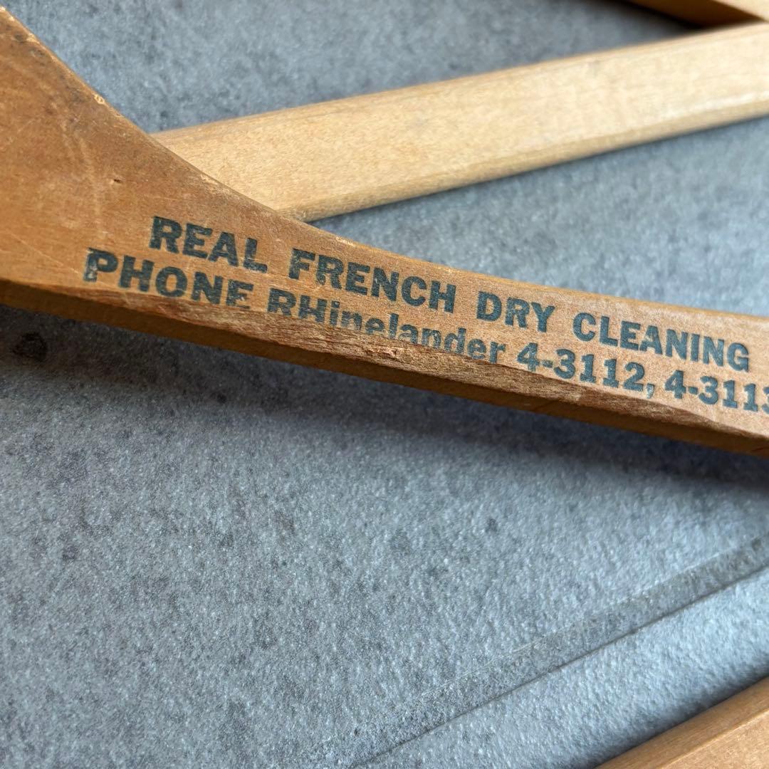 ビンテージ ウッド ハンガー 木製 アメリカ アンティーク