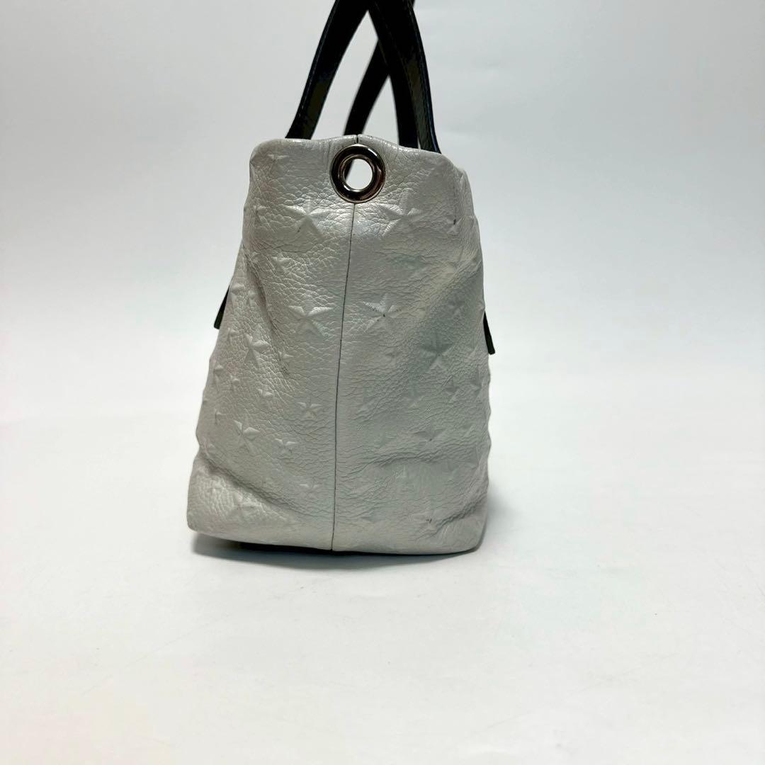 u50【美品】保存袋付　ジミーチュウ　スターエンボスミニサラ2wayショルダー.