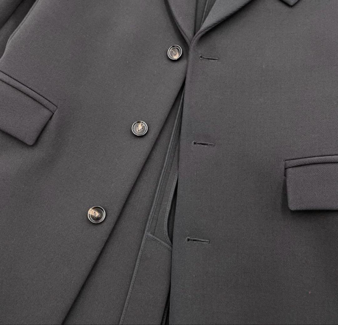 BOTTEGA VENETA ボッテガヴェネタ シングルブレストコート　ブラック