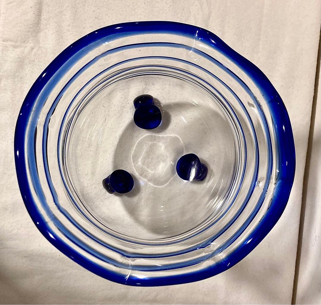 昭和 金魚鉢 アンティーク レトロ 猫脚硝子 大サイズ 珍品