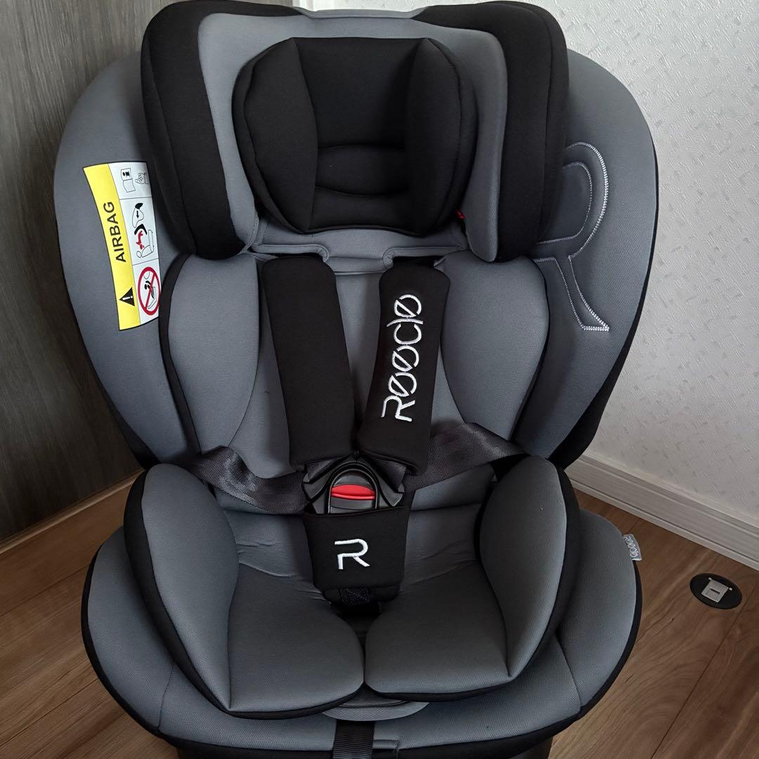 Reecle チャイルドシート 360° 回転式 ISOFIX対応　ブラック