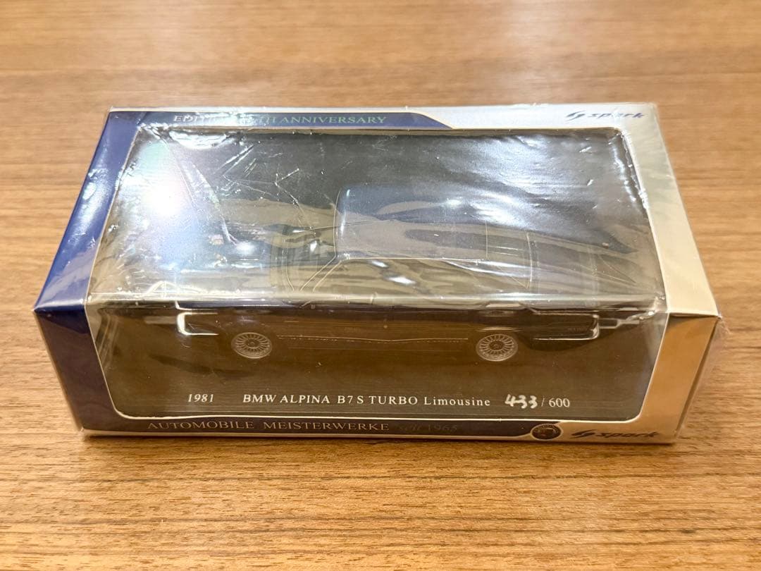 新品 1/43 アルピナ純正 スパーク アルピナ B7Sターボ アルピナブルー