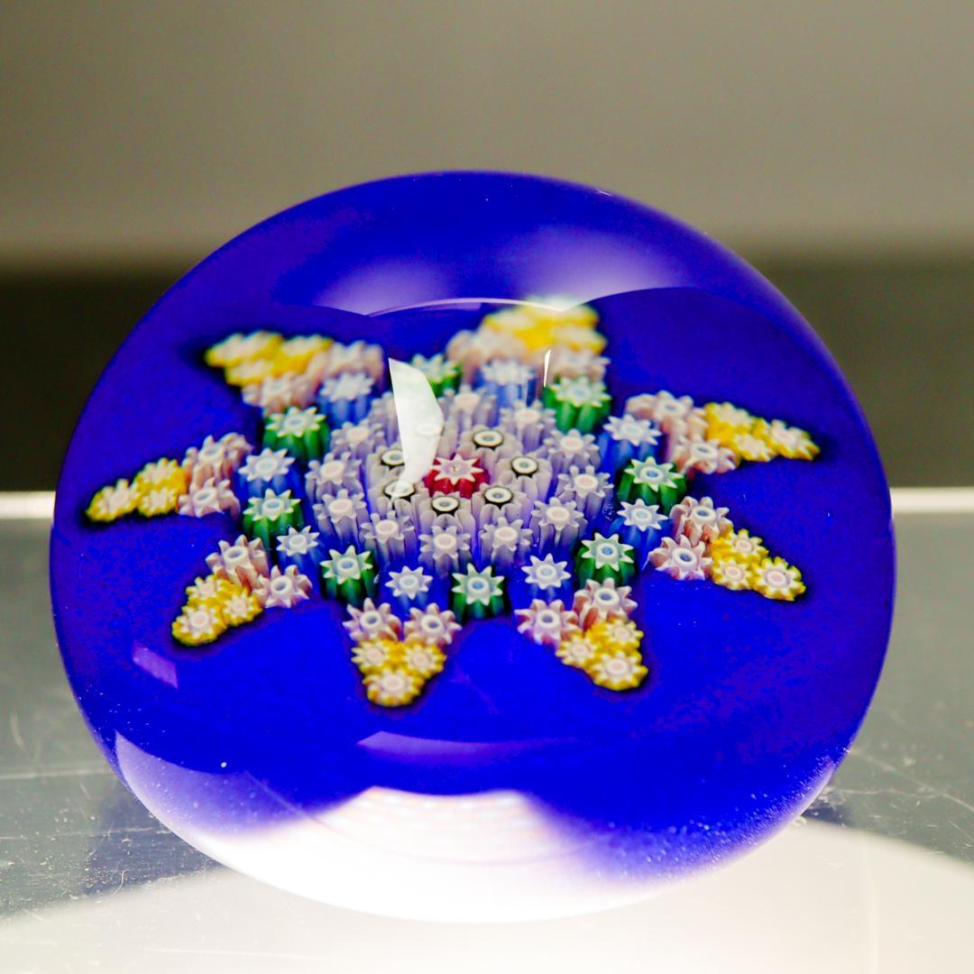 パースシャー Star Pattern 八芒星 ミルフィオリ ペーパーウエイト