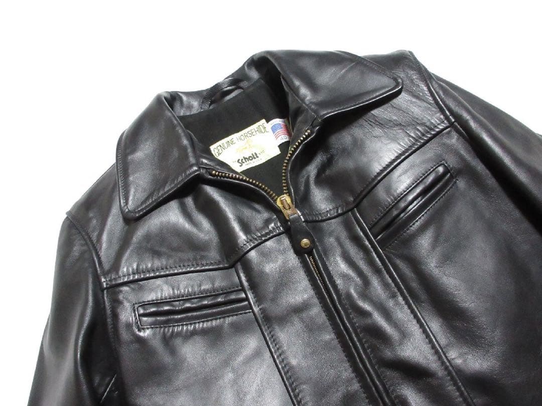 未使用級Schott 699H/7142 ショット レザー ジャケット　40 黒