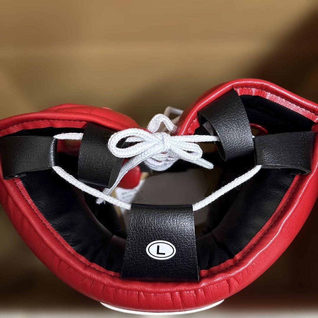 新品未使用、winningフルフェイスヘッドギアＬサイズ、レッド