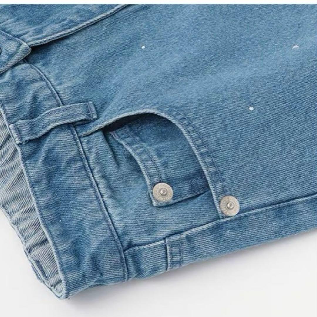 メゾピアノジュニア　美脚ルーズストレートデニムパンツ　150