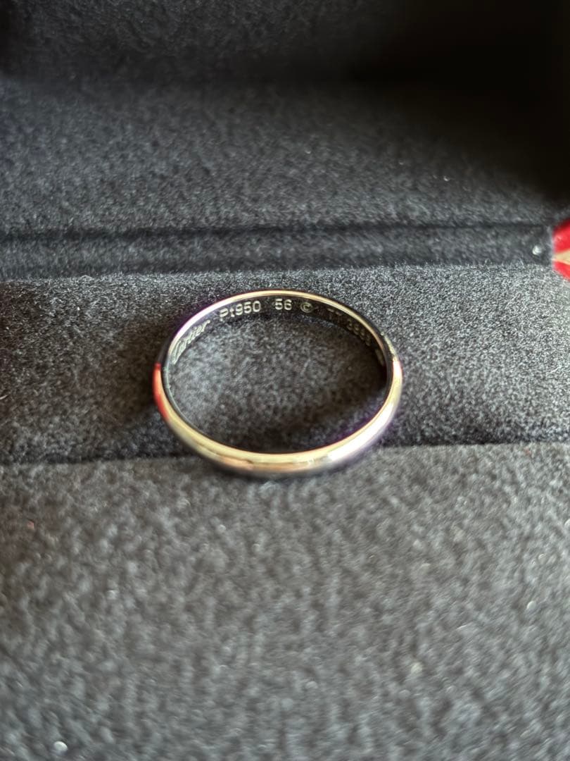 Cartier 16号 専用ボックス付き　Pt950