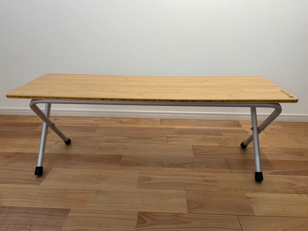  Peak フォールディングシェルフ　ロング竹 アウトドアテーブル②