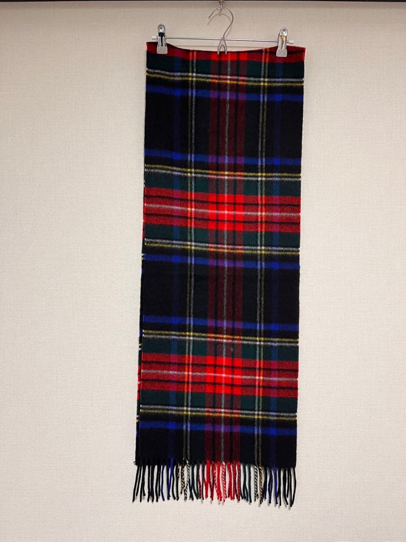 Johnstons of Elgin カシミヤマフラー タータンチェック