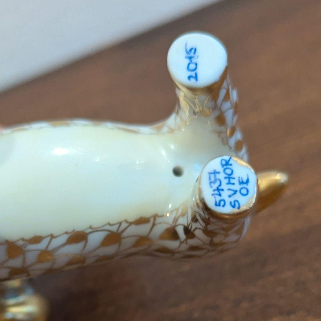 HEREND ヘレンド 羊置物2015 ゴールドバージョン 陶器 千支ものがたり