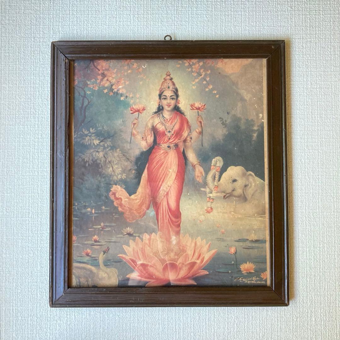 ラクシュミ　ビンテージポスター　　　額縁付