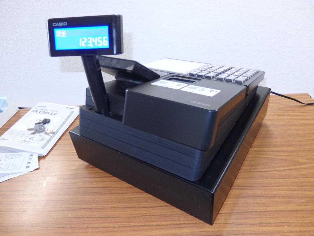 9101 設定無料 SR-C550-EX-4S CASIO レジスター 軽減税率