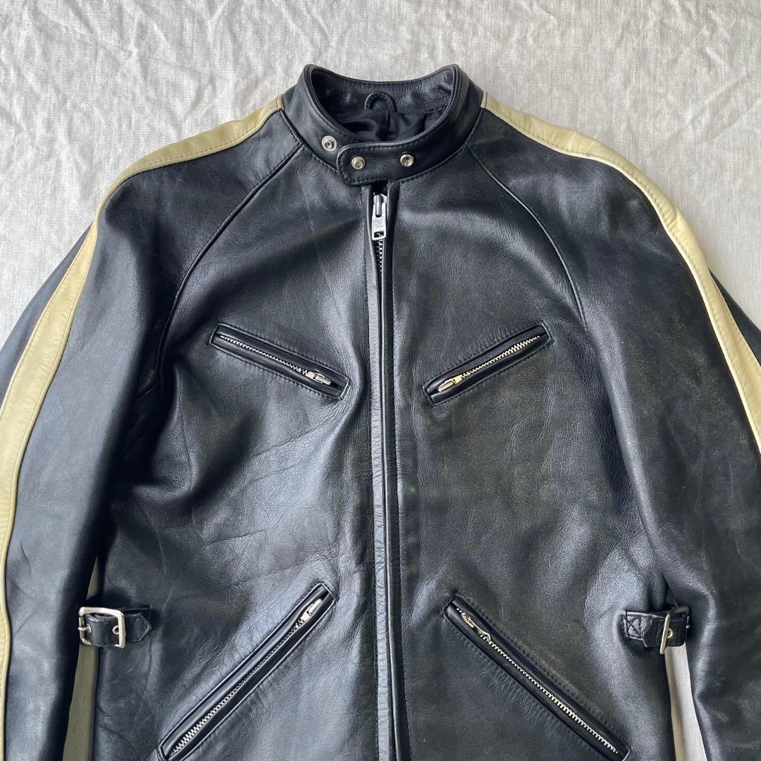 【希少】OZON COMMUNITY 八の字 シングルライダースジャケット