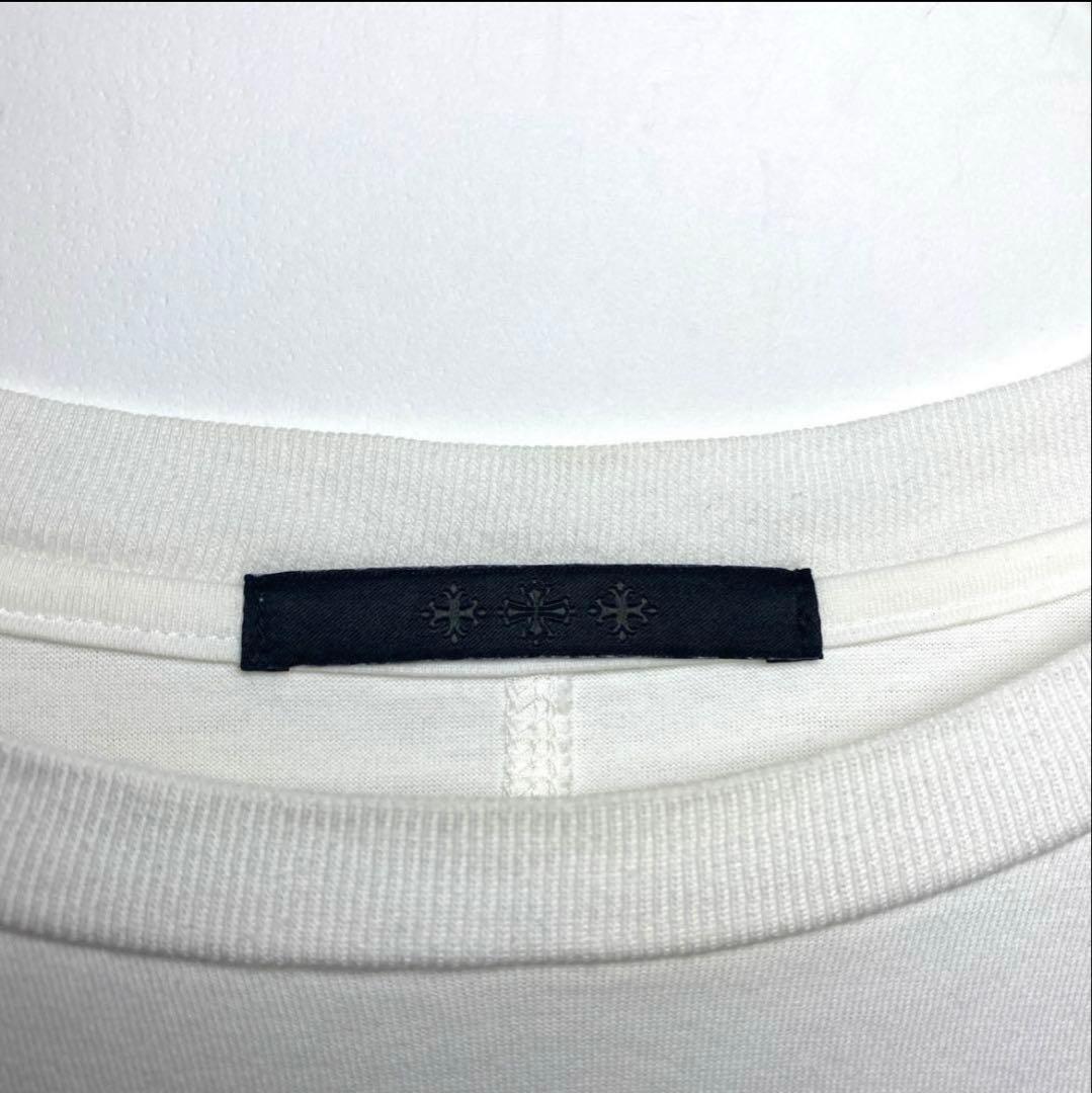 【タトラス】シンプル　ロゴ　Tシャツ　カットソー　長袖　ホワイト　白