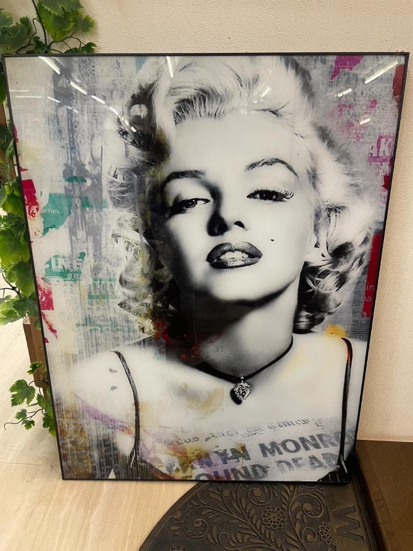 アートパネル　マリリンモンロー　絵　アート　絵画　額縁　額絵　ポスター　壁掛け