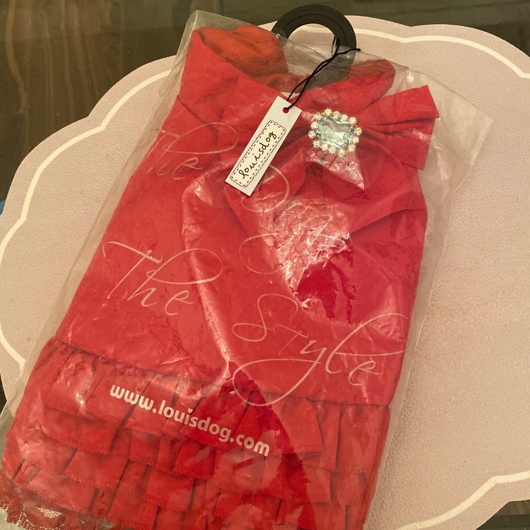 タイムセール❣️新品❤︎ルイスドッグlouisdog❤︎ フリルダウンコートビジュー付