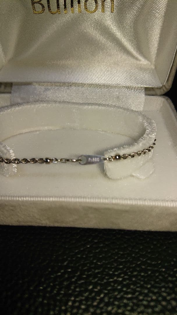 【新品同様】プラチナ パイプロープブレスレット幅2.0mm長さ18cm